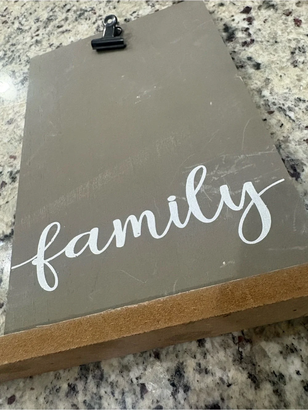 Standing picture frame with clip “Family” GUC